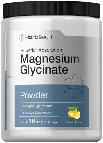 Horbäach Polvo de Glicinato de Magnesio | 1 lb | Sabor Limón | Absorción Superior | Sin OGM y Libre de Gluten - imagen 1