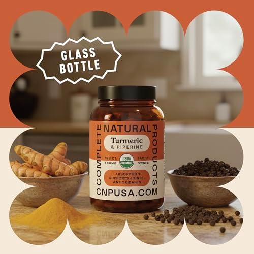 Cápsulas de Cúrcuma Orgánica CNP con Piperina 600mg - Alta Absorción de Curcumina con Pimienta Negra, Suplemento Vegetal, 100 Contenidos, Hecho en - imagen 4