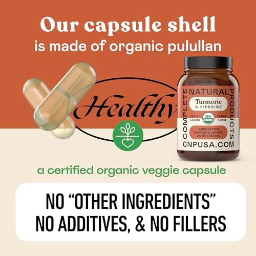 Cápsulas de Cúrcuma Orgánica CNP con Piperina 600mg - Alta Absorción de Curcumina con Pimienta Negra, Suplemento Vegetal, 100 Contenidos, Hecho en - imagen 7