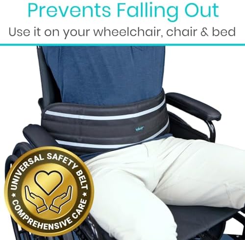 Cinturón de Seguridad Vive para Silla de Ruedas - Arnés Ajustable para Adultos - Prevención de Caídas para Personas Mayores, Embarazadas y Paralizadas - imagen 4