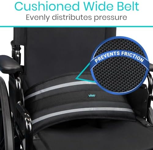 Cinturón de Seguridad Vive para Silla de Ruedas - Arnés Ajustable para Adultos - Prevención de Caídas para Personas Mayores, Embarazadas y Paralizadas - imagen 5