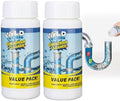 Limpiador en Polvo Wild Tornado para Desagües y Lavabos - Agente Limpiador Espumoso Rápido para Cocina, Baño y Tuberías (2 piezas) - imagen 1