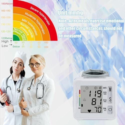 Monitor de Presión Arterial Electrónico TOPBOMED, Monitor de Muñeca con Memoria de 2x99 Lecturas, Incluye Estuche para Uso en Casa - imagen 4