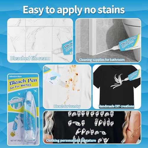 Bolígrafo de blanqueo, Bolígrafo quitamanchas para ropa, Limpiador instantáneo de manchas para ropa, portátil y fácil de usar (1 paquete) - imagen 6