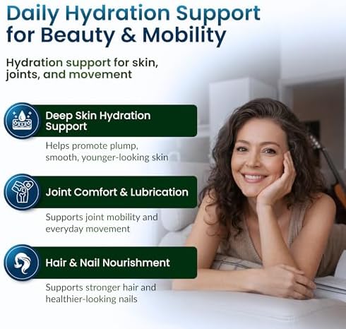 Suplementos de Ácido Hialurónico ForestLeaf | Cápsulas de 100mg de Ácido Hialurónico en Polvo + 50mg de Vitamina C | Hidratación de Piel, Lubricación - imagen 2
