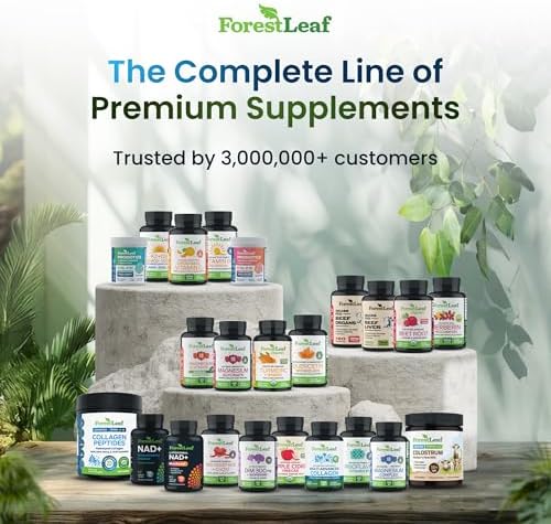 Suplementos de Ácido Hialurónico ForestLeaf | Cápsulas de 100mg de Ácido Hialurónico en Polvo + 50mg de Vitamina C | Hidratación de Piel, Lubricación - imagen 7