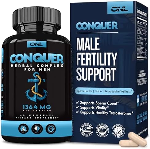 Conquer Semen Volume Booster - Suplemento para Hombres que Aumenta la Libido y Fertilidad - Maca, Hierba de Cabra Apasionada y Tribulus - 60 Cápsulas - imagen 1
