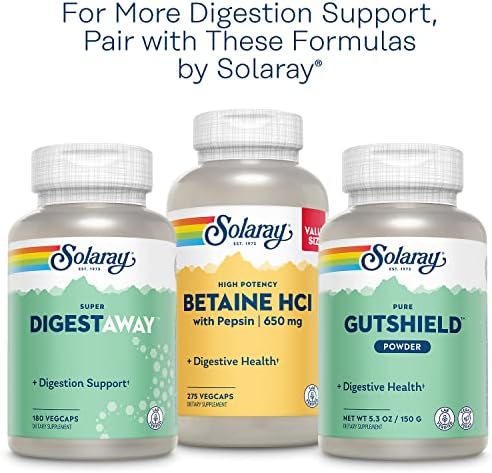 SOLARAY Pancreatin 1300, Enzimas Digestivas Pancreáticas con Proteasa, Amilasa y Lipasa, Más Papaina - Soporte para la Digestión, Verificado en - imagen 6