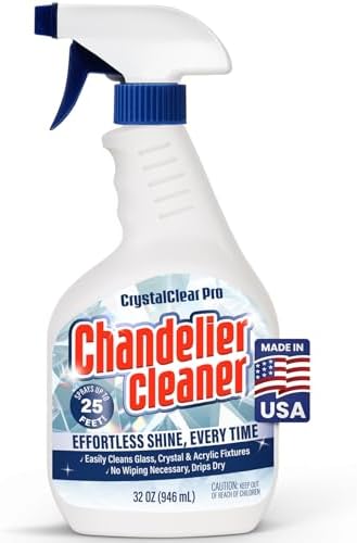 Limpiador en Spray para Candelabros, 32 oz — Limpieza Rápida y Sin Enjuague para Cristales y Acrílicos, Brillo Sin Rayas, Alcance de 25 Pies, Hecho - imagen 1