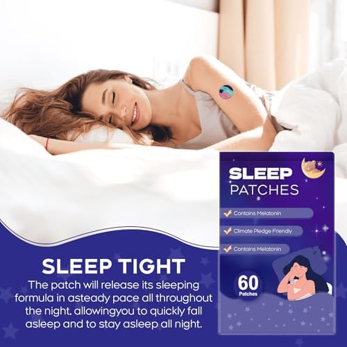 Parches para Dormir RAAYAM, 60 Piezas, Parches Mejorados de Ingredientes Naturales, Soporte para el Sueño de Plantas, Fáciles de Usar, Duran Toda la - imagen 3