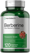 Suplemento de Berberina HCL Horbaach | 500mg | 120 Cápsulas | Extracto de Agracejo | Grado Terapéutico | Vegetariano, No Transgénico, Sin Gluten - imagen 1