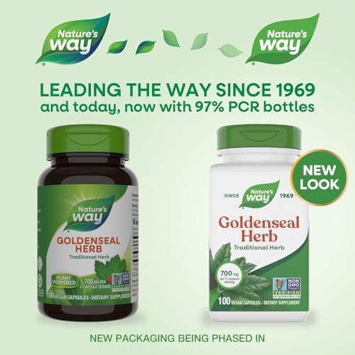 Goldenseal Premium Herbal de Nature's Way 800 mg por Porción - 100 Cápsulas Vegetales - imagen 3