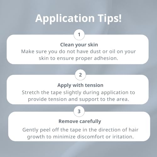 CureTape® Gentle | Cinta Kinesiológica para Piel Hipersensible | Adhesión Suave | 100% Hipoalergénica y Resistente al Agua | Ideal para Piel Delgada, - imagen 5