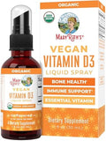 MaryRuth Organics Vitamina D USDA Orgánica | VIT D3 Líquido | Sin Azúcar | Spray Líquido para Inmunidad Adultos y Niños | Salud Ósea | Vegano | Sin - imagen 1