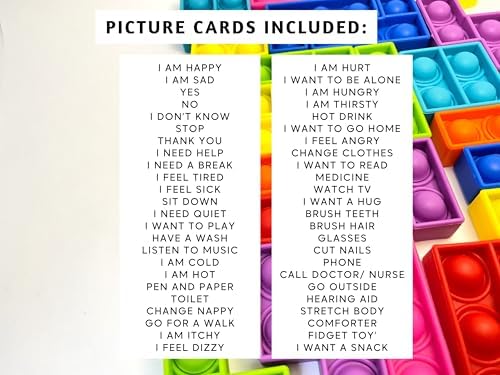 Tarjetas de Comunicación Plásticas, 60 Tarjetas Básicas para Necesidades Especiales, Autismo, Niños, Hospital, Terapia del Habla No Verbal, Adultos - imagen 7