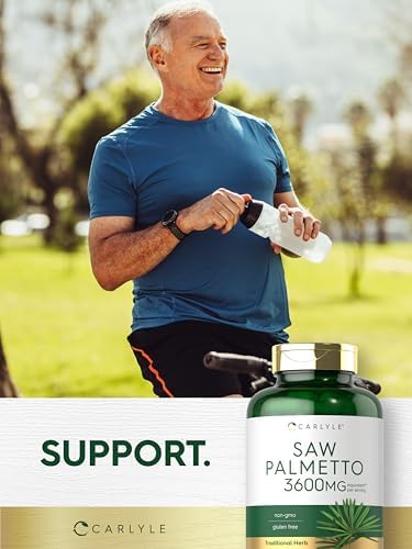 Carlyle Saw Palmetto para Hombres y Mujeres | 250 Cápsulas | Suplemento de Extracto de Hierbas | Serenoa Repens | Sin OGM y Libre de Gluten - imagen 6