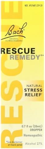 RESCUE Bach Original Flower Remedies, Remedy® para Alivio Natural del Estrés, 0.7 fl oz (20 ml) - imagen 2