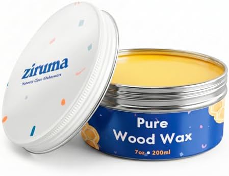 Cera de Madera No Tóxica - Acondicionador Natural para Bloques de Cortar, Utensilios y Tazones de Madera – Sin Aceite Mineral ni Petróleo - Cera de - imagen 1