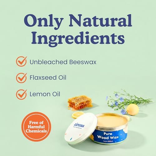 Cera de Madera No Tóxica - Acondicionador Natural para Bloques de Cortar, Utensilios y Tazones de Madera – Sin Aceite Mineral ni Petróleo - Cera de - imagen 2