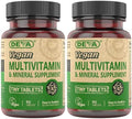 DEVA Tabletas Veganas Multivitamínicas para Mujeres y Hombres 2-Pack con Hierro, Vitamina C, E, Complejo B, Zinc, 90 Tabletas Cada Una - imagen 1