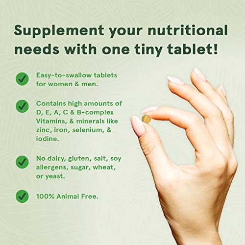 DEVA Tabletas Veganas Multivitamínicas para Mujeres y Hombres 2-Pack con Hierro, Vitamina C, E, Complejo B, Zinc, 90 Tabletas Cada Una - imagen 5