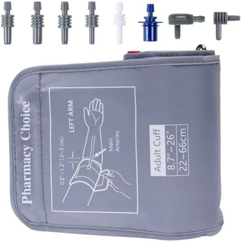 Manguito para Medir la Presión Arterial 3XL, Compatible con la Mayoría de Monitores, Manguito de Reemplazo para Adultos con 8 Conectores - imagen 1