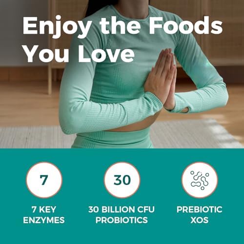 Nuevos Enzimas Digestivas NewRhythm 245 mg con Probióticos y Prebióticos, 7 Enzimas Clave, 60 Cápsulas Veganas - imagen 4