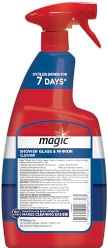 Paquete de Limpiador de Vidrio y Espejo MAGIC, Sin Niebla ni Rayas, Elimina Jabón, Óxido, Huellas y Agua Dura, Ideal para Puertas de Ducha y - imagen 2