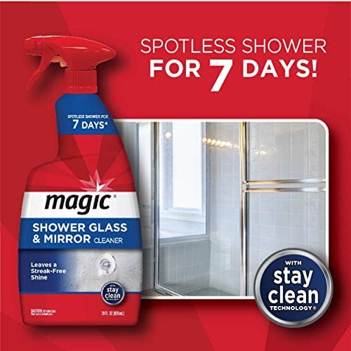 Paquete de Limpiador de Vidrio y Espejo MAGIC, Sin Niebla ni Rayas, Elimina Jabón, Óxido, Huellas y Agua Dura, Ideal para Puertas de Ducha y - imagen 3
