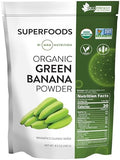MRM Polvo de Plátano Verde Orgánico - Superalimento Prebiótico, Almidón Resistente Digestivo, Alternativa de Harina para Cocinar y Batidos, Sin - imagen 1