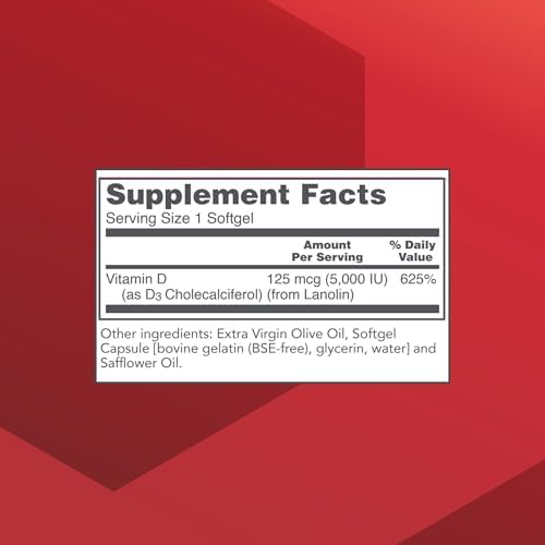 PROTOCOL FOR LIFE BALANCE - Vitamina D3 5000 UI (Alta Potencia) para Absorción de Calcio, Salud Ósea y Dental, Sistema Inmunológico - 120 Gelatinas - imagen 2