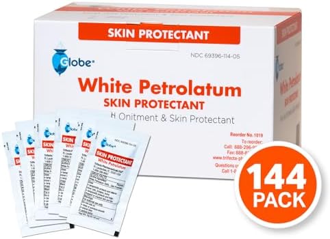 Globe (Caja de 144 Gel de Petróleo Blanco para Piel Seca o Agrietada, Alivio para Irritaciones Menores, Paquetes de 5g, 144 Paquetes) - imagen 5