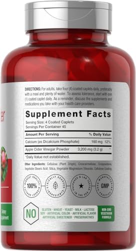 Horbäach Tabletas de Vinagre de Sidra de Manzana 3200mg | 180 Pastillas | Suplemento Vegetariano, Sin OGM y Libre de Gluten - imagen 2