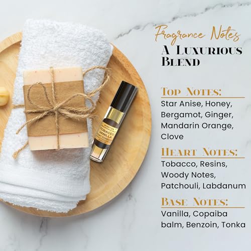 Aceite Corporal Unisex Tobacco Vanilla (10ml Roll On), Fuerte y Duradero, Tamaño Viaje, Fragancia Oriental Especiada para Mujeres y Hombres - imagen 4