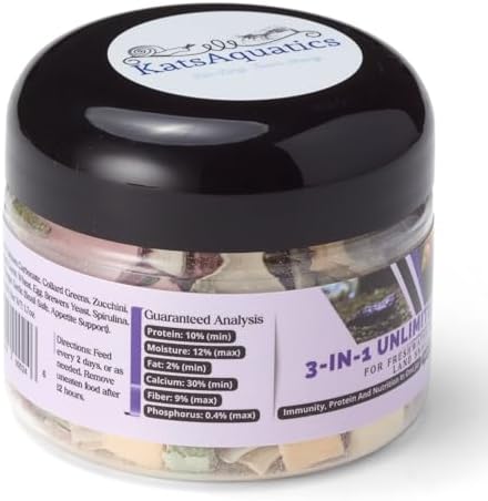 KatsAquatics Edición Ilimitada de Calcio - 3 Sabores en 1 Tarro, Para Conchas Fuertes y Mudas Saludables, 100% Natural, No Se Disuelve en Agua, Se - imagen 3