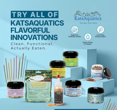 KatsAquatics Edición Ilimitada de Calcio - 3 Sabores en 1 Tarro, Para Conchas Fuertes y Mudas Saludables, 100% Natural, No Se Disuelve en Agua, Se - imagen 8