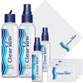 Kit de Limpiador de Lentes Clear View – 4 Botellas + 4 Paños de Microfibra | Spray Limpiador Sin Rayas para Gafas y Pantallas | Seguro para Lentes AR - imagen 1