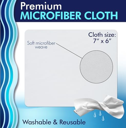 Kit de Limpiador de Lentes Clear View – 4 Botellas + 4 Paños de Microfibra | Spray Limpiador Sin Rayas para Gafas y Pantallas | Seguro para Lentes AR - imagen 5