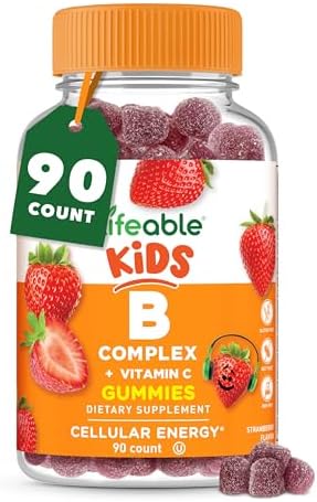 Vitaminas B Complejo Lifeable para Niños | con VIT C | Gominolas Veganas de Sabor Delicioso | Apoyo Energético y Nervioso | 90 Gominolas - imagen 1