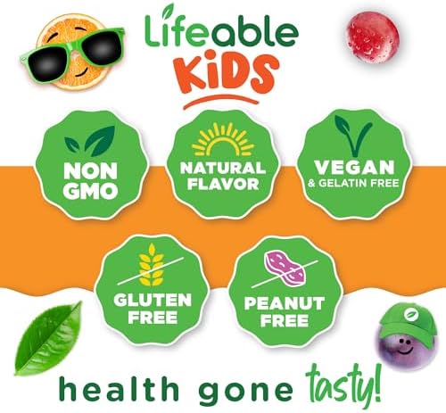 Vitaminas B Complejo Lifeable para Niños | con VIT C | Gominolas Veganas de Sabor Delicioso | Apoyo Energético y Nervioso | 90 Gominolas - imagen 4