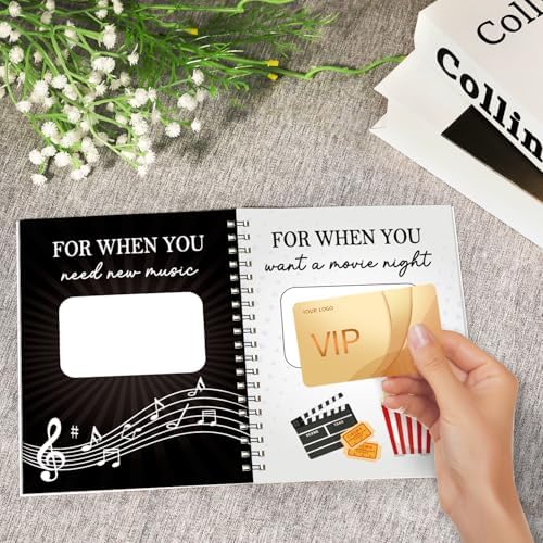 Libro de Tarjetas de Regalo Fprl para Graduación 7 x 5 Pulgadas, 20 Páginas, Organizador de Tarjetas, Álbum de Supervivencia para Graduados (Negro) - imagen 7