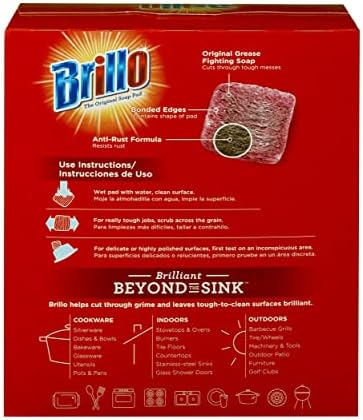 Esponjas de Acero Brillo, Limpieza Duradera, Aroma Original, 18 Piezas (Paquete de 2) - imagen 2