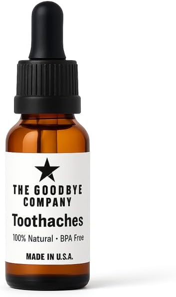 Aceite Orgánico para Alivio de Dolor de Muela The Goodbye Company – Mezcla Pura con Hoja de Menta, Espino Marino y Aceite de Ricino – Fórmula Natural - imagen 1