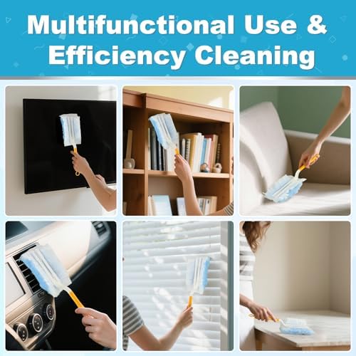 Recargas para Duster Swiffer, Eliminación de Polvo Estático, Cabezal Reemplazo para Electrónicos, Muebles y Persianas (18 PCS + 1 Mango) - imagen 3