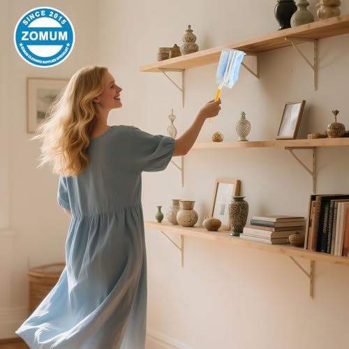 Recargas para Duster Swiffer, Eliminación de Polvo Estático, Cabezal Reemplazo para Electrónicos, Muebles y Persianas (18 PCS + 1 Mango) - imagen 7