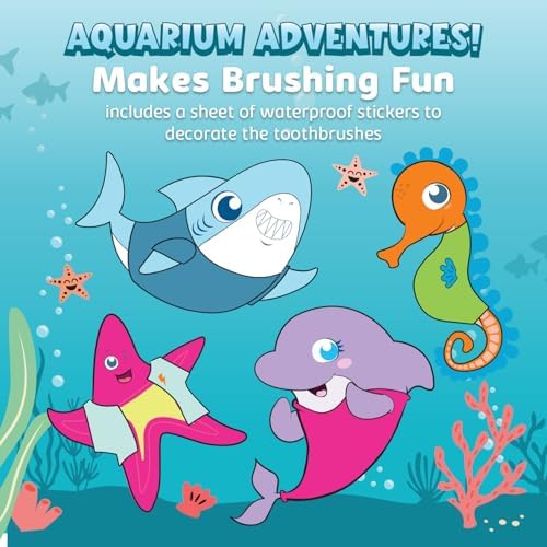 Set de Cepillo de Dientes Eléctrico Aquasonic para Niños de 3 Años en Adelante | Cerdas Suaves, Cabezal Oscilante, Batería Incorporada | Aventuras - imagen 5