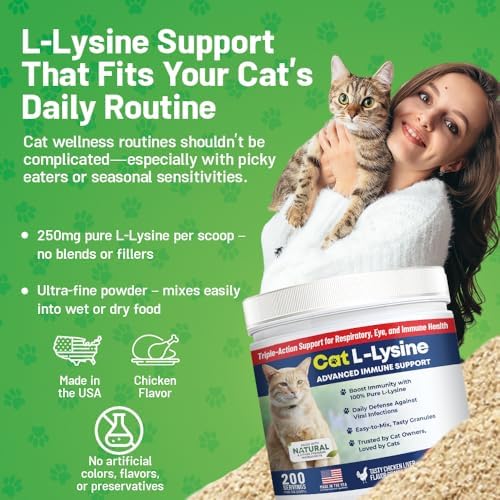 L-Lisina Guardian’s Choice 250mg para Gatos, Apoyo Inmunológico Avanzado para Salud Respiratoria, Ocular y Nasal, Sabor Hígado de Pollo, 200 Porciones - imagen 5