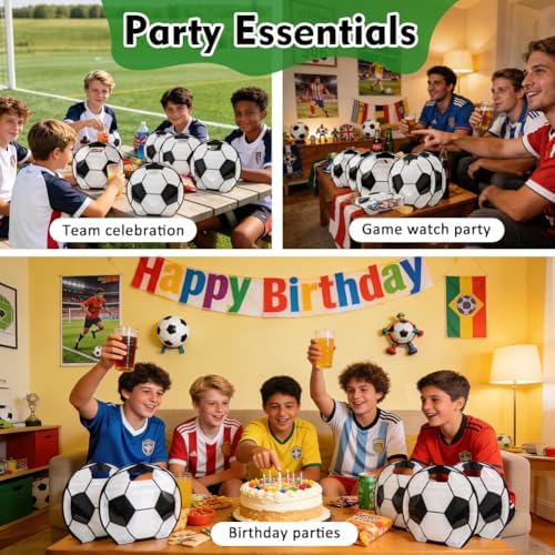 Shintop 30 piezas de bolsas de bocadillos de fútbol, bolsas de plástico con asas y cierre, ideales para regalos de equipo, golosinas del día del - imagen 7