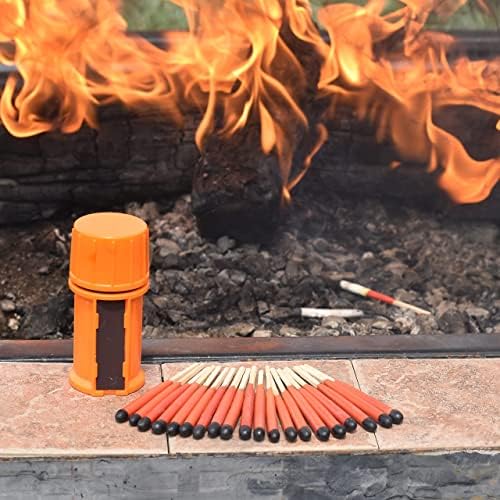 Fósforos Impermeables a Prueba de Tormentas, Fósforos Submersibles para Camping y Senderismo - Kit de Supervivencia - Encendedor de Emergencia con - imagen 3