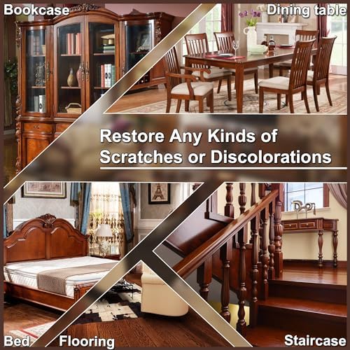 Kit de Reparación de Madera Hupeyna, 12 Colores, Relleno para Arañazos, Grietas y Descoloración en Muebles, Pisos, Puertas y Mesas - imagen 7